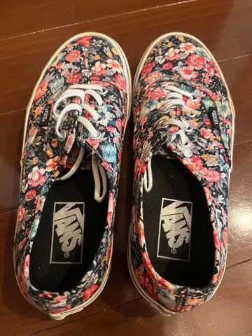 VANS 플로럴 패턴 스니커즈 US 5.5/7