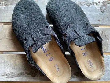 BIRKENSTOCK 보스턴 스웨이드 블랙 38 24.5cm