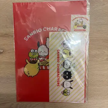 완판템 레어 나가노 산리오 콜라보 클리어 파일 세트