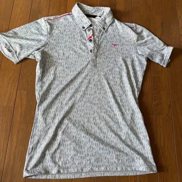 MIZUNO 미즈노 반팔 피케 셔츠 올 패턴 버튼 다운 골프웨어