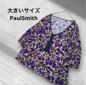 빅 사이즈! PaulSmith // V넥 플라워 블라우스 42