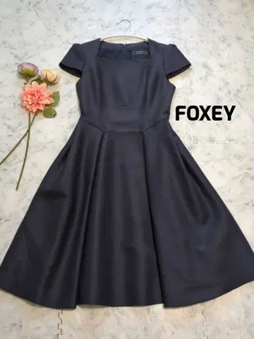 FOXEY 폭시 고급 실크 혼방 원피스 드레스