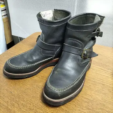 CHIPPEWA 엔지니어 부츠 모크토 블랙