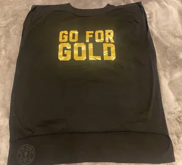 GOLD'S GYM GO FOR GOLD 슬리브리스 T셔츠