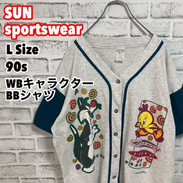 초레어 베이스볼 셔츠 루니툰 90s 트위티 실베스터