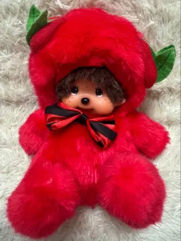 인형옷 Monchhichi 몽치치 빨간색 인형옷 봉제 인형