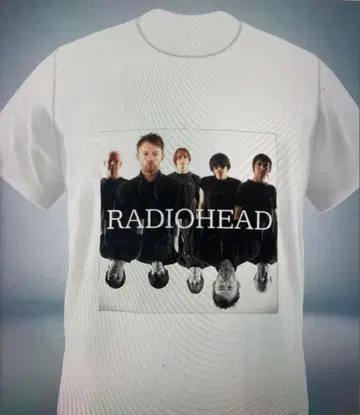 RADIOHEAD 밴드T셔츠 화이트 L사이즈