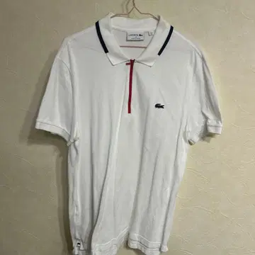 LACOSTE MADE IN FRANCE 지퍼 피케 셔츠