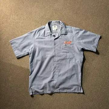 90s 00s Budweiser 오픈 카라 셔츠 박스 컷 버드와이저