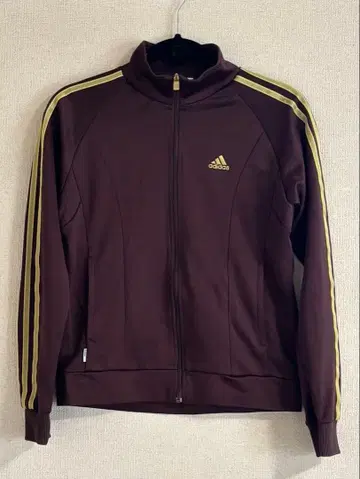 adidas 트랙 자켓 다크 브라운 골드