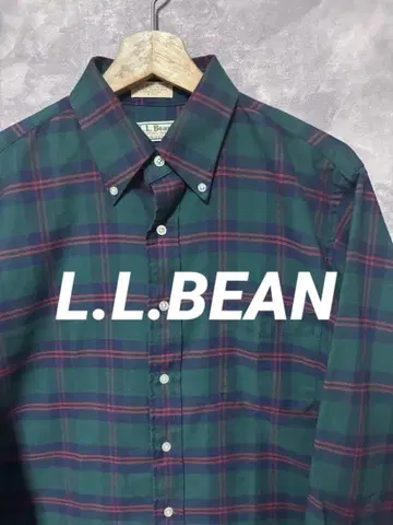 80~90s L.L.BEAN 엘엘빈 USA제 긴팔 체크 셔츠