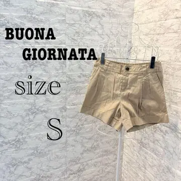 [ r4 ] BUONA GIORNATA 숏팬츠 베이지 S 롤업