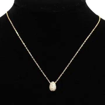 새상품급 SWAROVSKI 스와로브스키 파베 목걸이 골드 계열