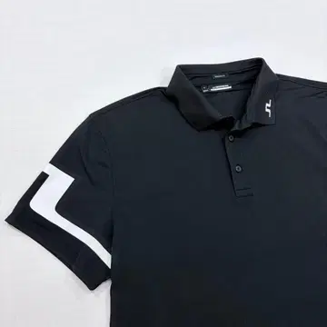 J.LINDEBERG 피케 셔츠 XL 블랙 제이 린드버그 골프 반팔