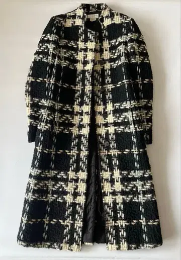 dries van noten 드리스 반 노튼 체크 니트 코트