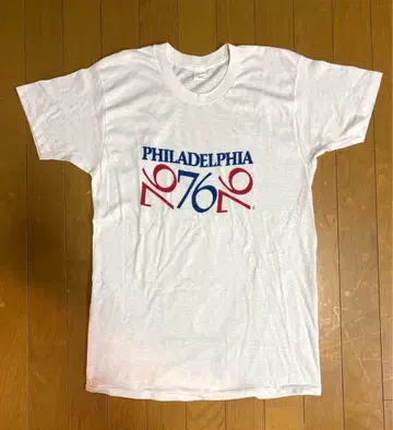 70년대 필라델피아 76ers 빈티지 화이트 티셔츠