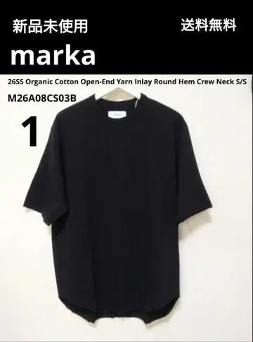 새상품 marka 26SS 라운드 헴 크루넥 S/S 1