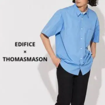 EDIFICE x THOMAS MASON 오버 사이즈 레귤러 카라 셔츠