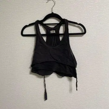 LGB 탱크탑 레이어드 디자인 블랙 레어 아이템