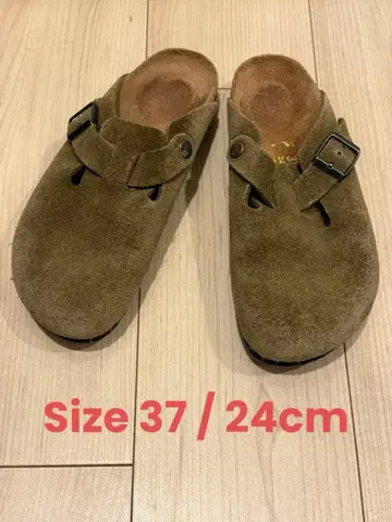 BIRKENSTOCK 보스턴 스웨이드 사보 크로그 37 24cm