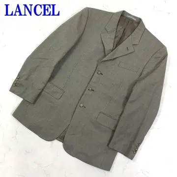 란셀 테일러드 자켓 브라운 울 100% L 사이즈 정도 C2985