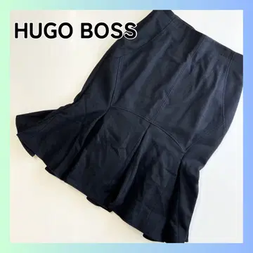 새상품급 휴고보스 HUGO BOSS 머메이드 스커트 무릎 기장 플레어
