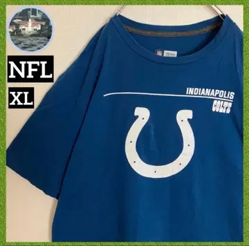 NFL 인디애나폴리스 콜츠 팀 빅 로고 T셔츠 파랑 빅 사이즈