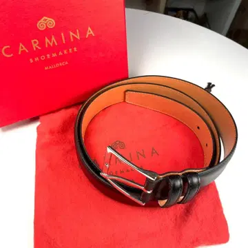 새상품 CARMINA 가죽 벨트 블랙 110/44 스페인산