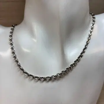 실버925 아즈키 체인 45cm 팥 체인 목걸이 훈증 있음