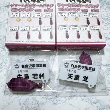 하이큐 참 포함 네임 배지 컬렉션 시라토리자와 학원 고교 우시지마 텐도