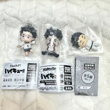 하이큐!! 데포피그! 숨바꼭질 피규어 잠자는 대 2 아카아시 케이지 3종