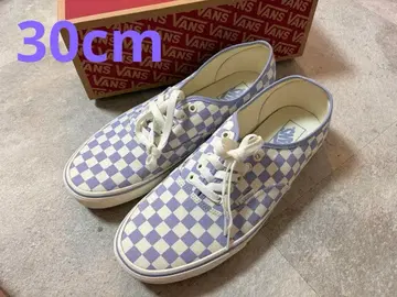 새상품 VANS 오센틱 체커 퍼플 30cm