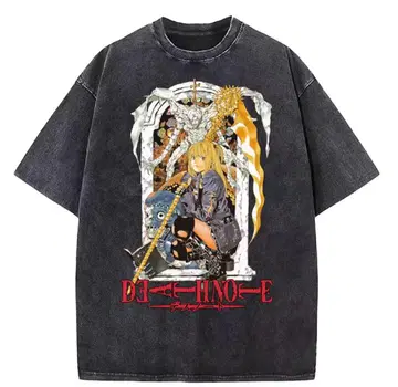 DEATH NOTE 미사 T셔츠 빈티지 가공 y2k 가격 협상 가능