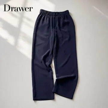 Drawer 드로어 실크 이지 팬츠 36 네이비 D270