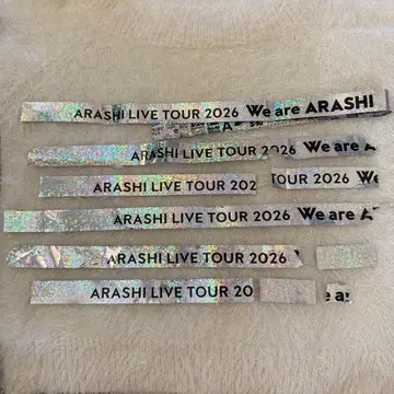 아라시 We are ARASHI 은색 테이프 묶음 판매
