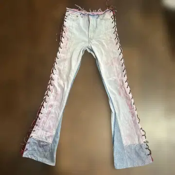 EXPEDITION MODE 레이스업 플레어 데님 팬츠 리바이스
