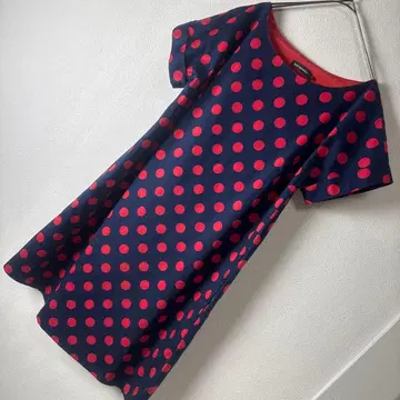 마리메꼬 marimekko 반팔 도트 무늬 원피스