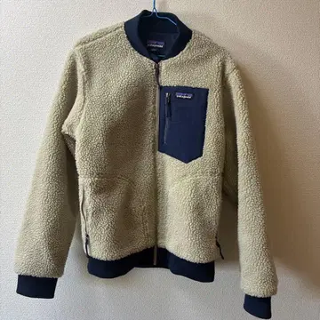 patagonia 플리스 자켓 베이지/네이비
