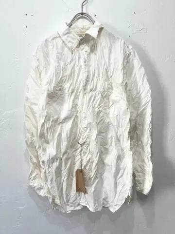 새상품 orslow [오어슬로우] 워크 셔츠 샴브레이 셔츠 화이트 흰색