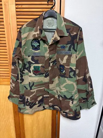 U.S. AIR FORCE 밀리터리 자켓 카모플라쥬 와펜 부착