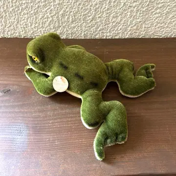 빈티지 Steiff 개구리 봉제 인형 개구리 독일 Froggy 개구리