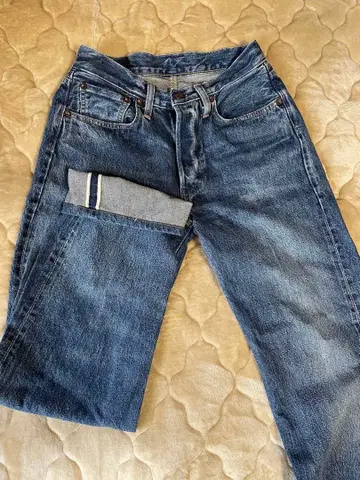 Levi's LVC 503BXX 일본제 BIG E 적색 셀비지 데님