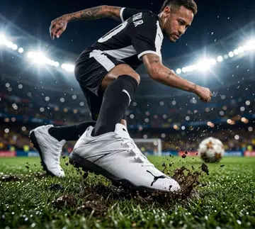 [미사용 새상품] PUMA 축구화 20cm 화이트 블랙