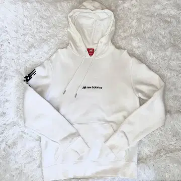 New Balance 뉴발란스 로고 후드티 화이트 M 사이즈 속기모