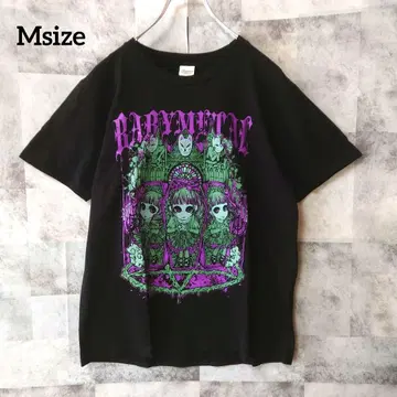 BABY METAL Msize 반팔 티셔츠 소환 티셔츠 블랙 블랙