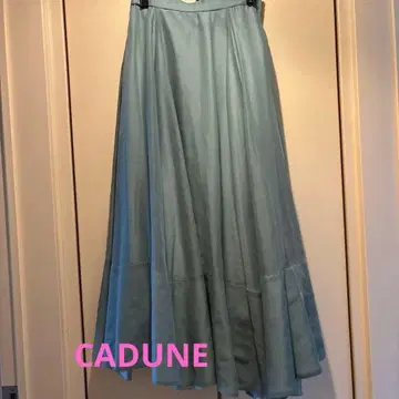 CADUNE 린넨 오간자 스커트