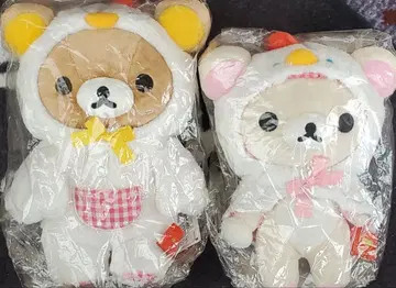 리락쿠마 & 코리락쿠마 모으는 봉제 인형 2체 세트
