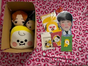 BT21 CHIMMY 봉제 인형 레터 세트 아크릴 지민 BTS