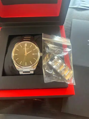 TISSOT 손목시계 본체 그린 다이얼 쿼츠 PR100