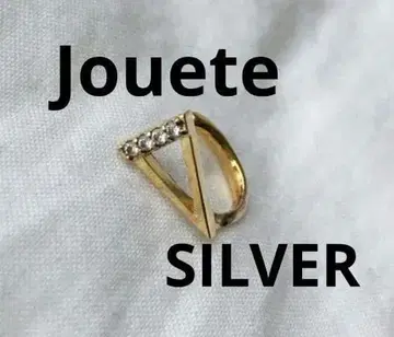 Jouete 지르코니아 골드 코팅 이어커프 SILVER